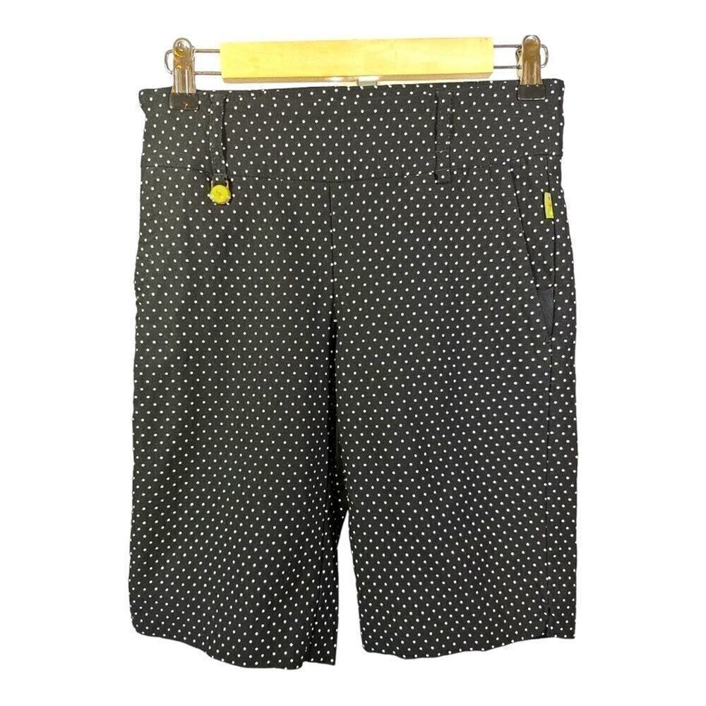 SWING CONTROL Women’s 10” Polka Dot Golf Shorts Black/White Size 4